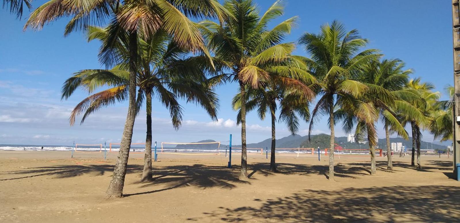 Apartamento Vista Mar Santos Esterno foto